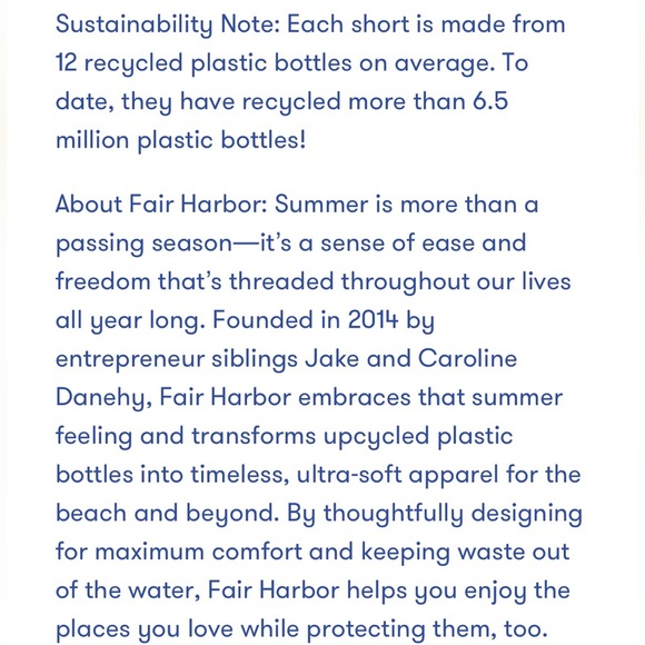 Fair Harbor Bayberry Navy Heather Striped Men's Lined Shorts medium - Picture 10 of 10